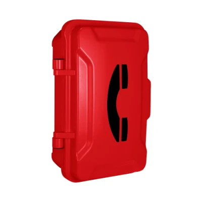 Téléphone de secours rouge extérieur, téléphone imperméable de piscine de SIP de téléphone pour l'hôtel