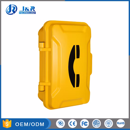 Téléphone combiné étanche IP67 avec trois groupes de boutons de numérotation abrégée pour centrale électrique, tunnel