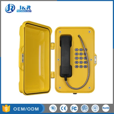 Téléphone d'urgence robuste et résistant aux intempéries pour téléphone VoIP de tunnel marin et résistant à l'humidité